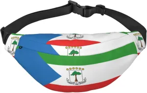 Flag of Equatorial Guinea Boys Crossbody Waist Bag, Large Travel Fashion Waist Bag for Sports, Running, Cycling, Traveling, Fishing