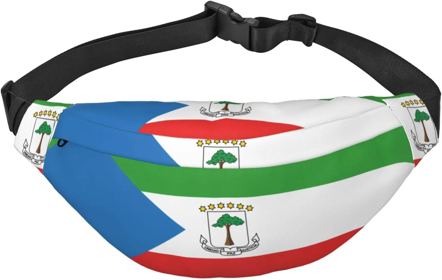 Flag of Equatorial Guinea Travel crossbody waist bag, suitable for sports, running, cycling, traveling, fishing boys large waist bag,