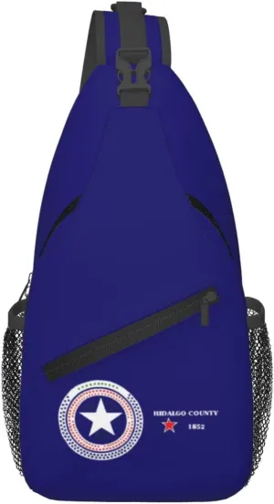 Flag Of Hidalgo County, Texas Crossbody Bags For Women Men Chest Backpack Gym Shoulder Bag Travel Outdoor Sports Casual Crossbody Bags