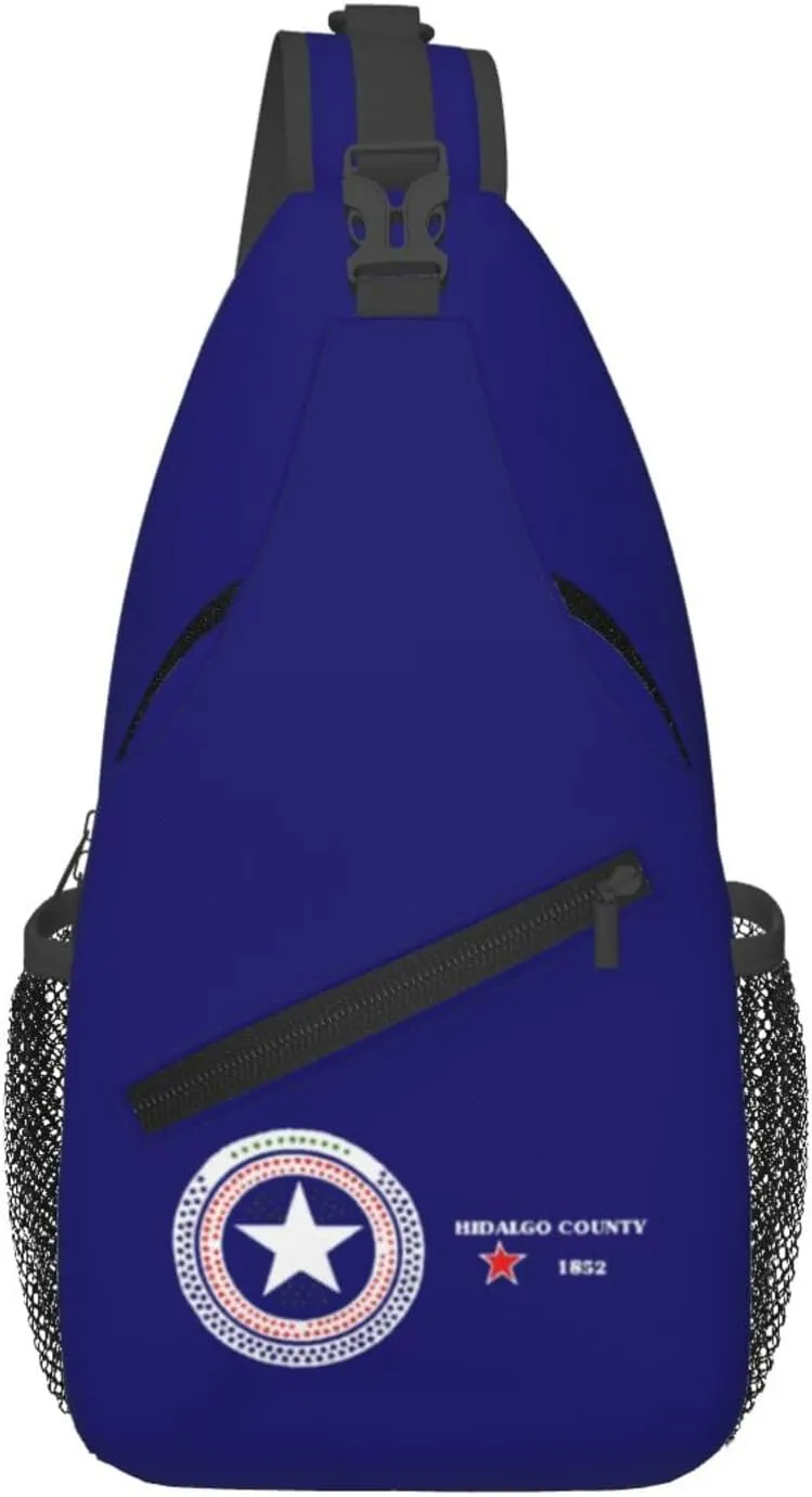 Flag Of Hidalgo County, Texas Crossbody Bags For Women Men Chest Backpack Gym Shoulder Bag Travel Outdoor Sports Casual Crossbody Bags