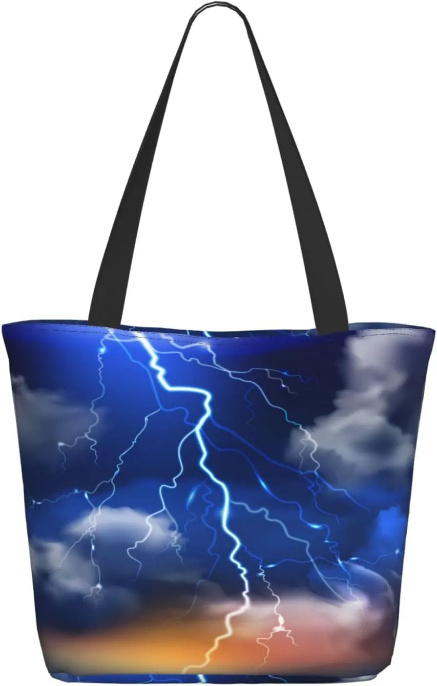 Flaming Soccer Ball Tote Bag for Women, Travel Tote Handbags for Gym