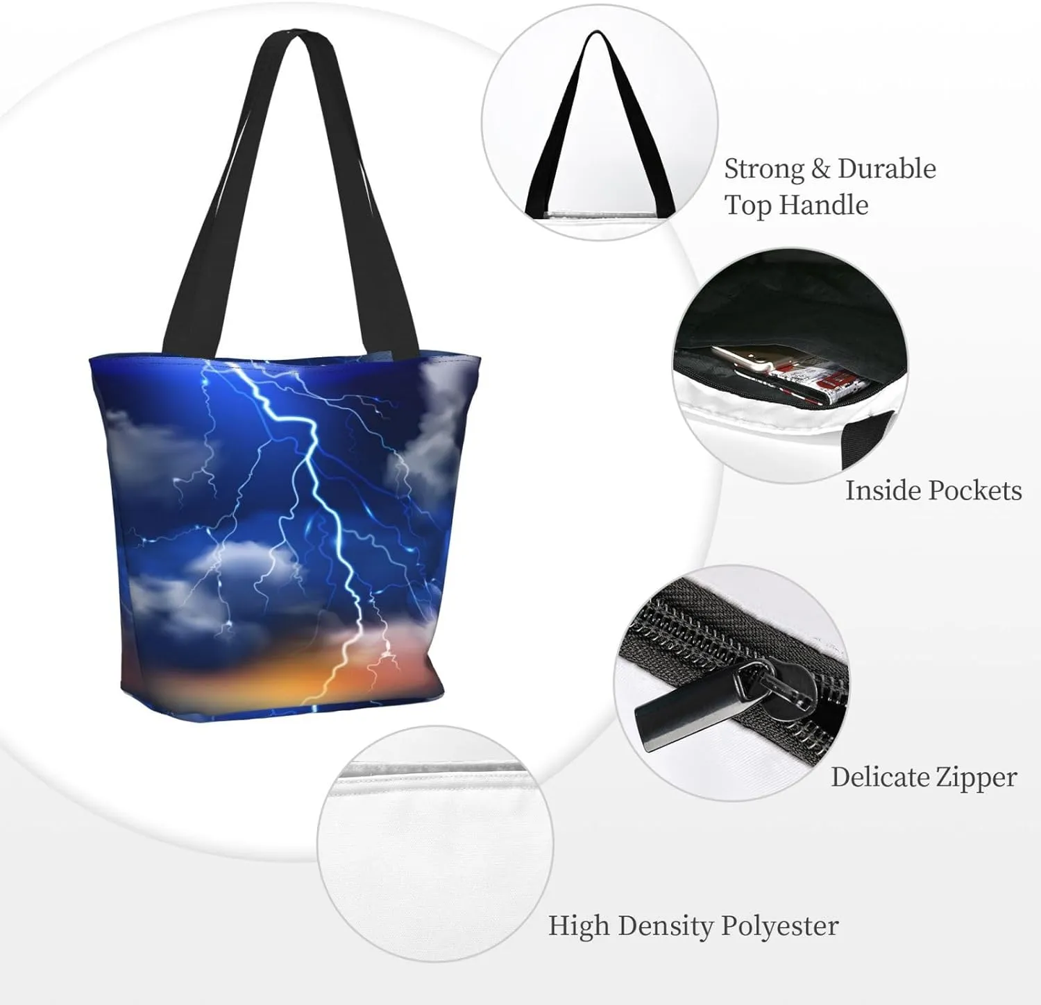 Flaming Soccer Ball Tote Bag for Women, Travel Tote Handbags for Gym