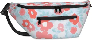 Flower Beautiful Sling Bag Crossbody Backpack Chest Daypack for Women Sport Travel Hiking Casual Bag Multipurpose Waist Pack With Zipper Closure Adjustable Strap Shoulder Bag