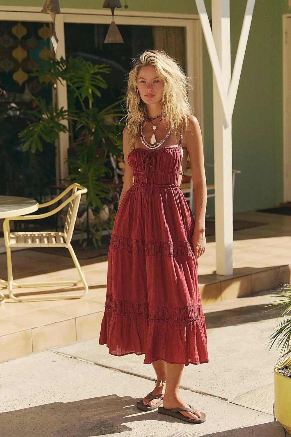 ForeMode Summer Deep V Neck Bohemian Women Mini Short Dress Backless Beach Boho Dress