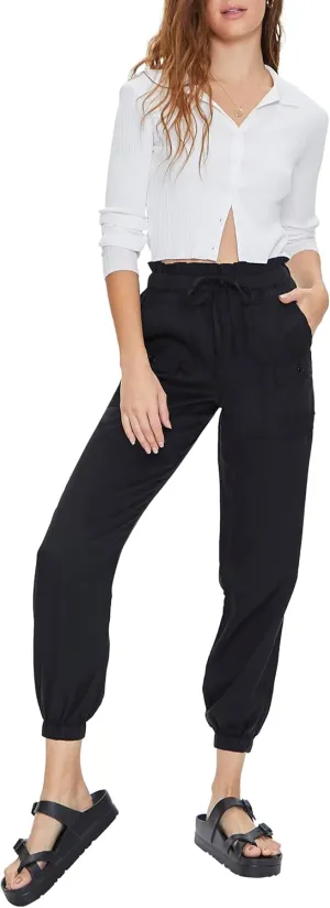 Forever 21 Women's Drawstring Paperbag Joggers