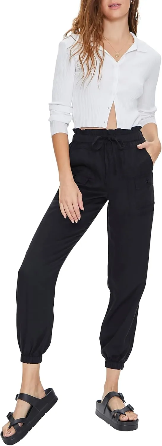 Forever 21 Women's Drawstring Paperbag Joggers