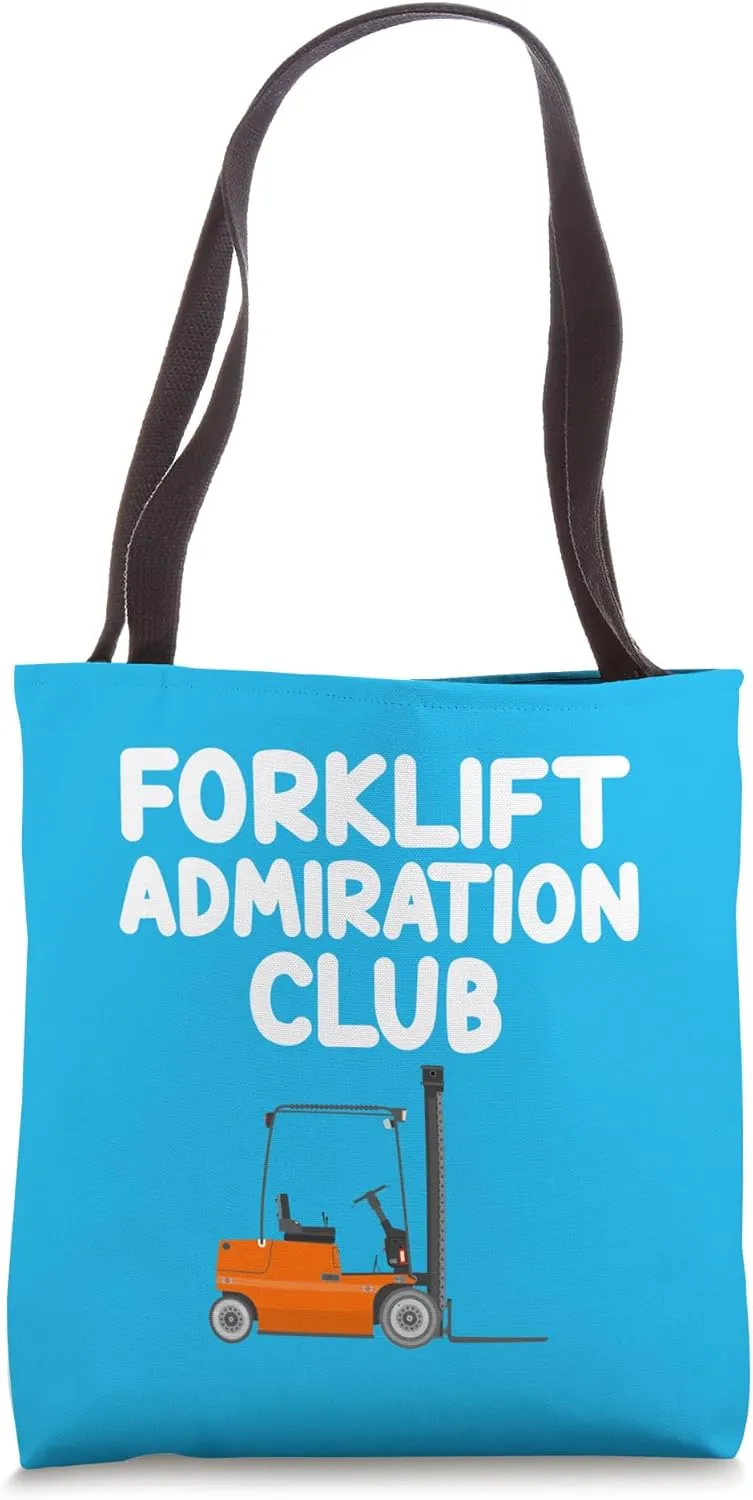 Forklift Admiration Club Lift Truck Construction Heavy Items Tote Bag