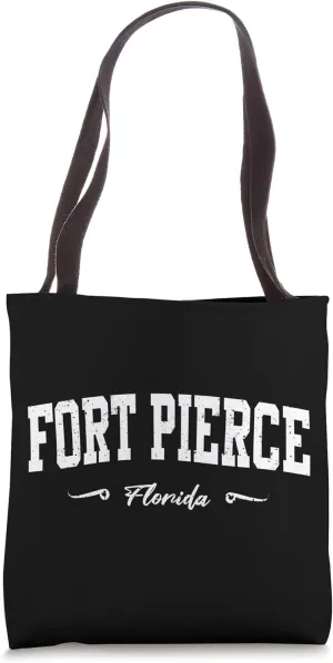 Fort Pierce Florida Vintage Design Tote Bag
