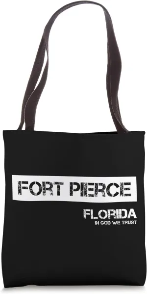Fort Pierce Florida Vintage Design Tote Bag
