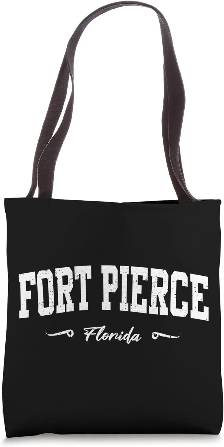 Fort Pierce Florida Vintage Design Tote Bag