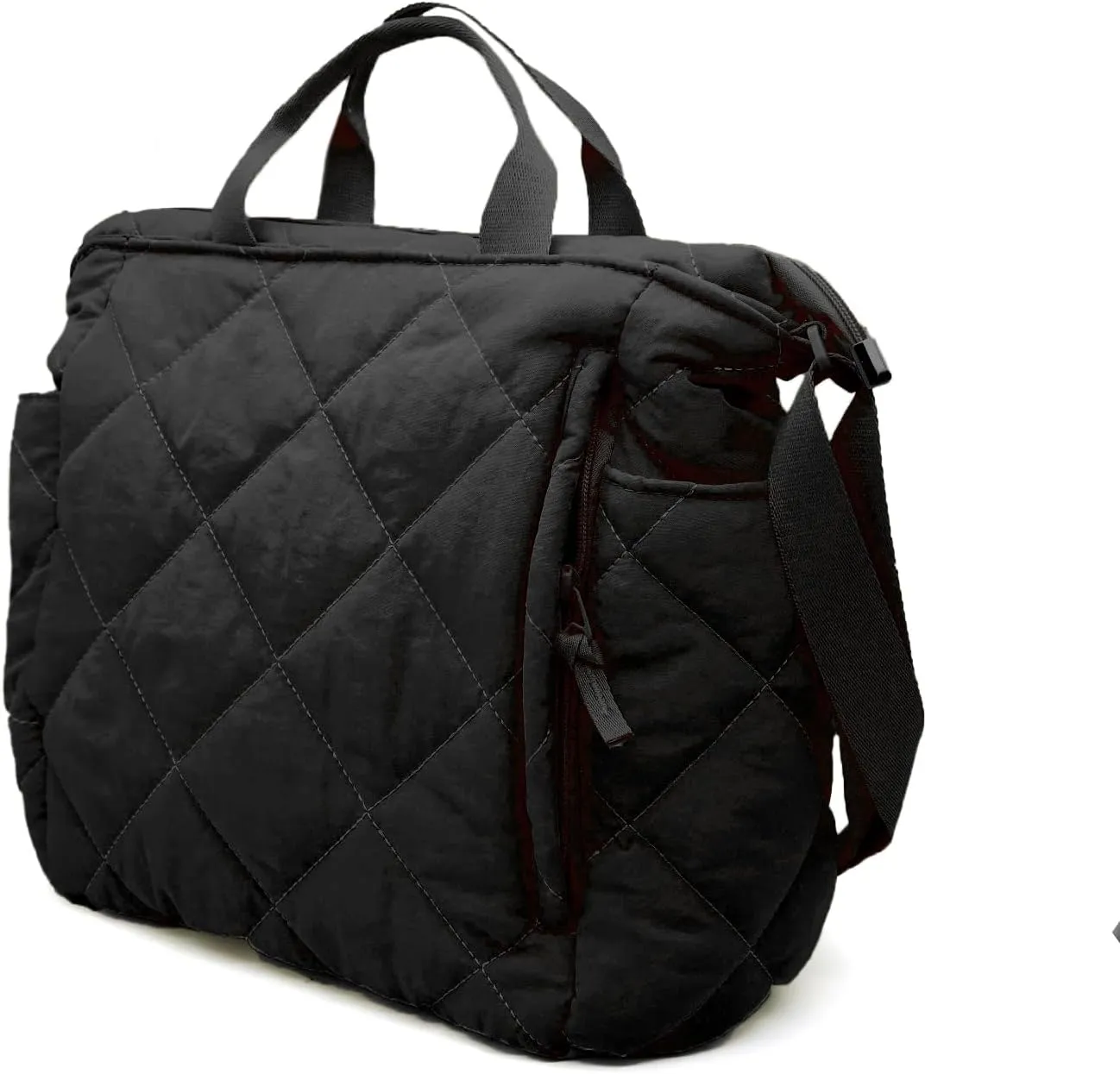Fozehlad Quilted Tote Bag for Women Puffy Padding Satchel Hobo Purse Shoulder Handbag for Trendy
