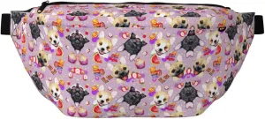 French little bulldog Fanny Pack Crossbody Sling Bag â€“ Zipper Pockets for Travel, Hiking, Cycling, Workouts, and Everyday Use