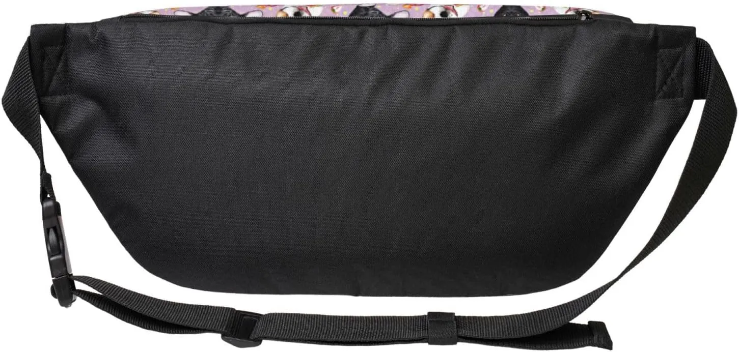 French little bulldog Fanny Pack Crossbody Sling Bag â€“ Zipper Pockets for Travel, Hiking, Cycling, Workouts, and Everyday Use