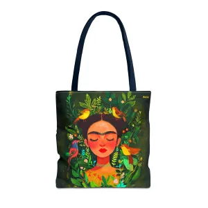 Frida Kahlo Inspired Tote Bag | Boho Chic Mexican Art Bag | Feminist & Colorful Unique Art Tote | Cultural Statement Bag