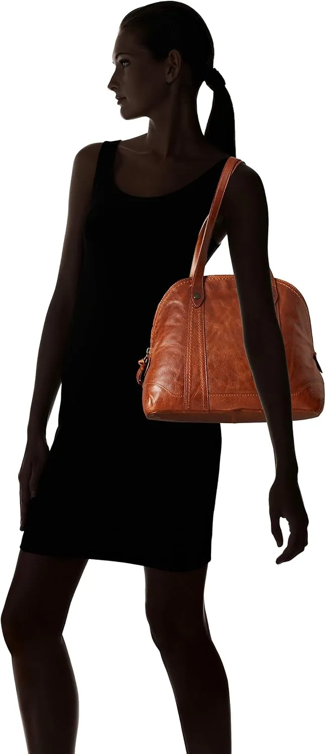 Frye Melissa Leather Domed Zip Satchel