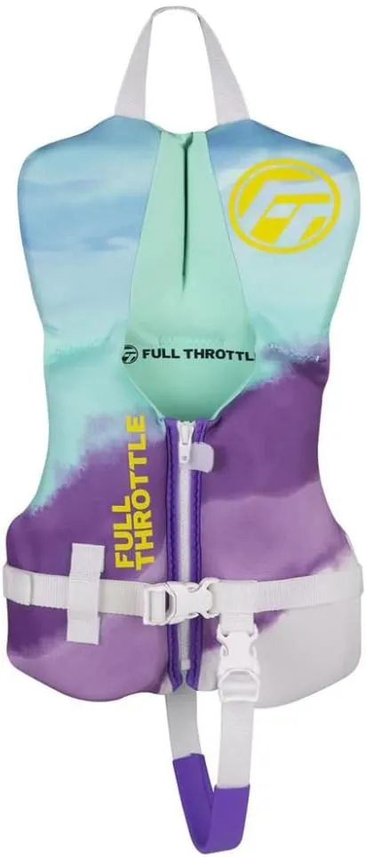 Full Throttle Infant Rapid Dry Flex Back Life Jacket, Aqua