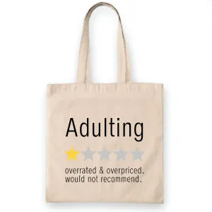 Funny and Sarcastic Adults Gift Humorous Mom Tote Bag Unconventional Recommendation for Youngster Natural White Multicolor Canvas Tote Bag