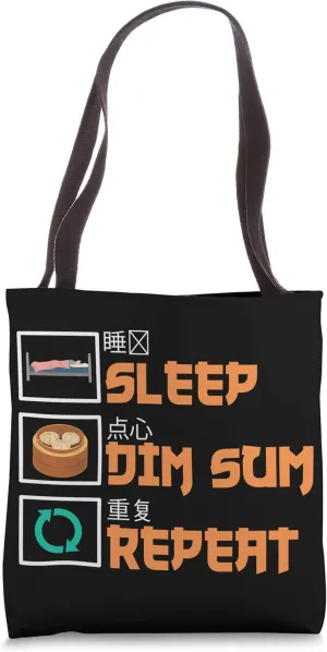 Funny Dim Sum Design Chinese Dumplings Tote Bag