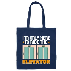 Funny Elevator Mechanics Gift Ideas for Mechanics Tote Bag s Navy Black Multicolor Canvas Tote Bag