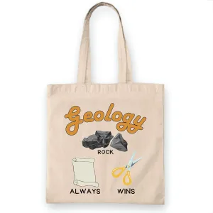 Funny Geology Tote Bag Gift for Geologist Geophysics Rock Collector Teacher Perfect for Natural White Multicolor Canvas Tote Bag