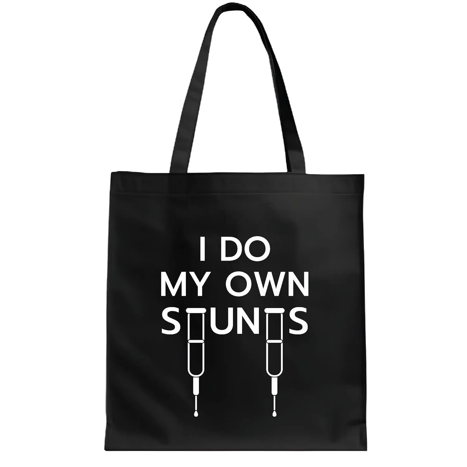 Funny Gift for Injured Stuntman or Stunts Actress Who Does Own Stunts Black Multicolor Canvas Tote Bag