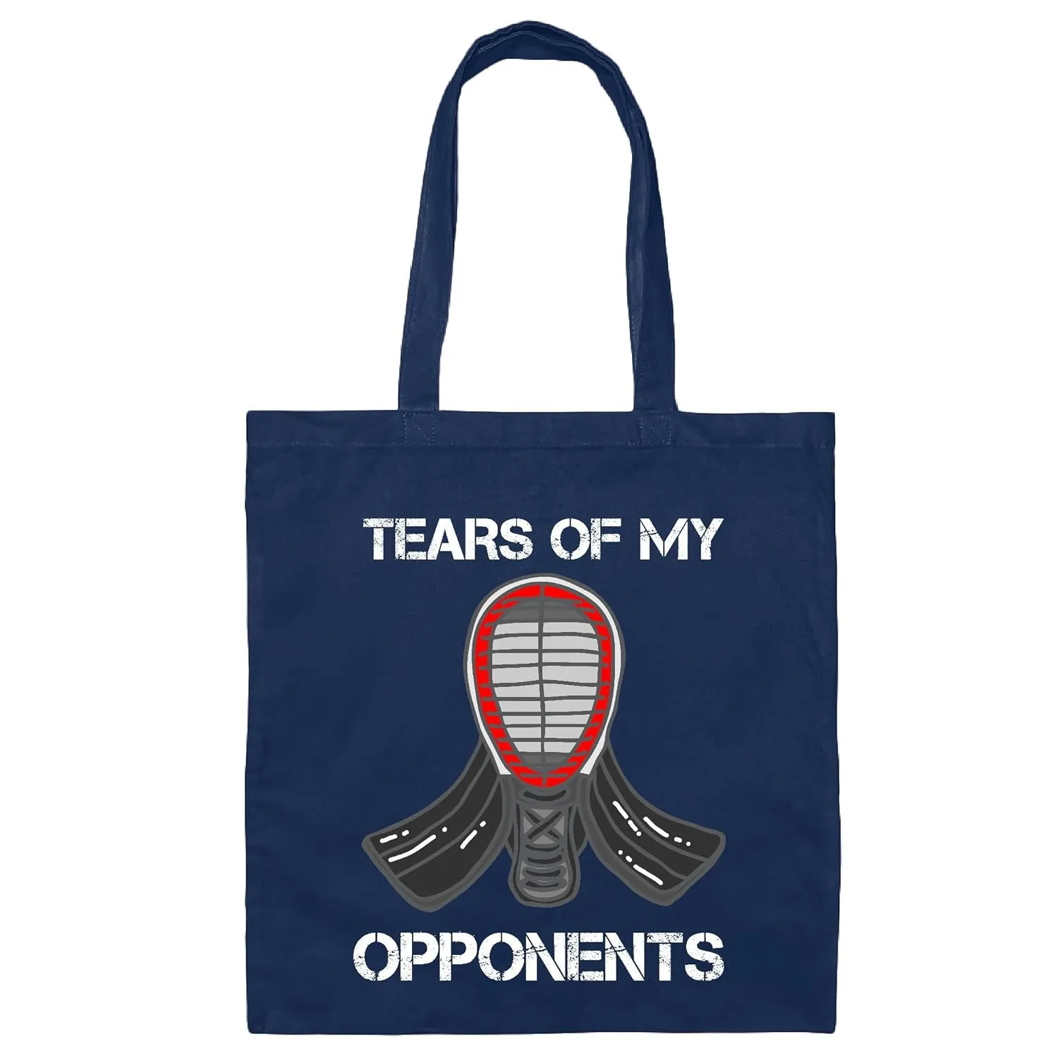 Funny Kendo Tote Bag Gift For Kendoka Tears Of My Opponents Navy Black Multicolor Canvas Tote Bag