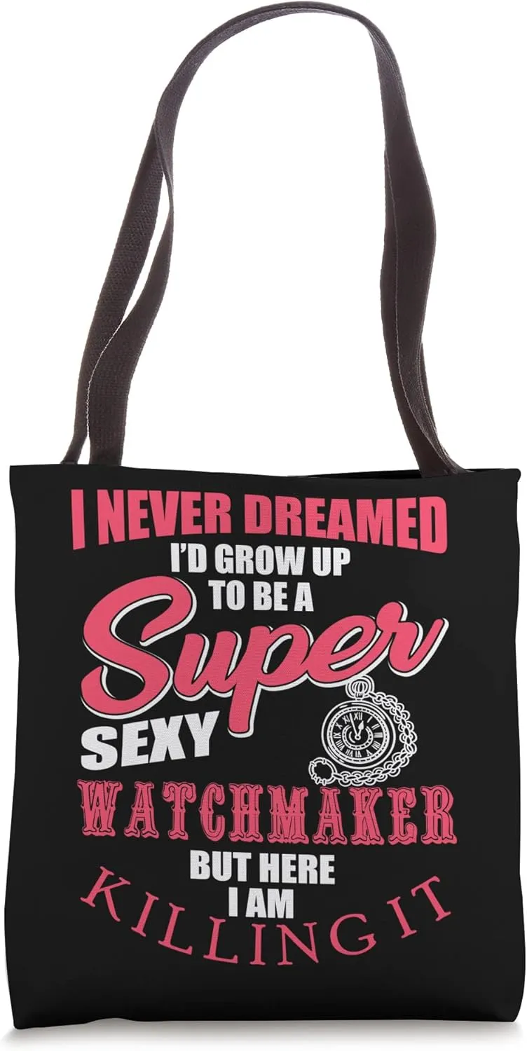 Funny Watchmaker Design Pocket Watches Tote Bag
