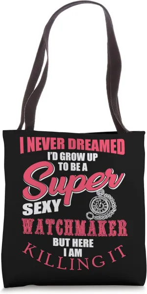 Funny Watchmaker Design Pocket Watches Tote Bag