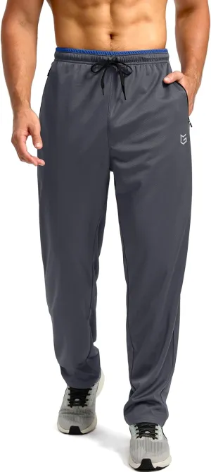 G Gradual Men's Sweatpants Mesh Lightweight with Zip Pockets Breathable Quick Dry Athletic Pants for Workout Running
