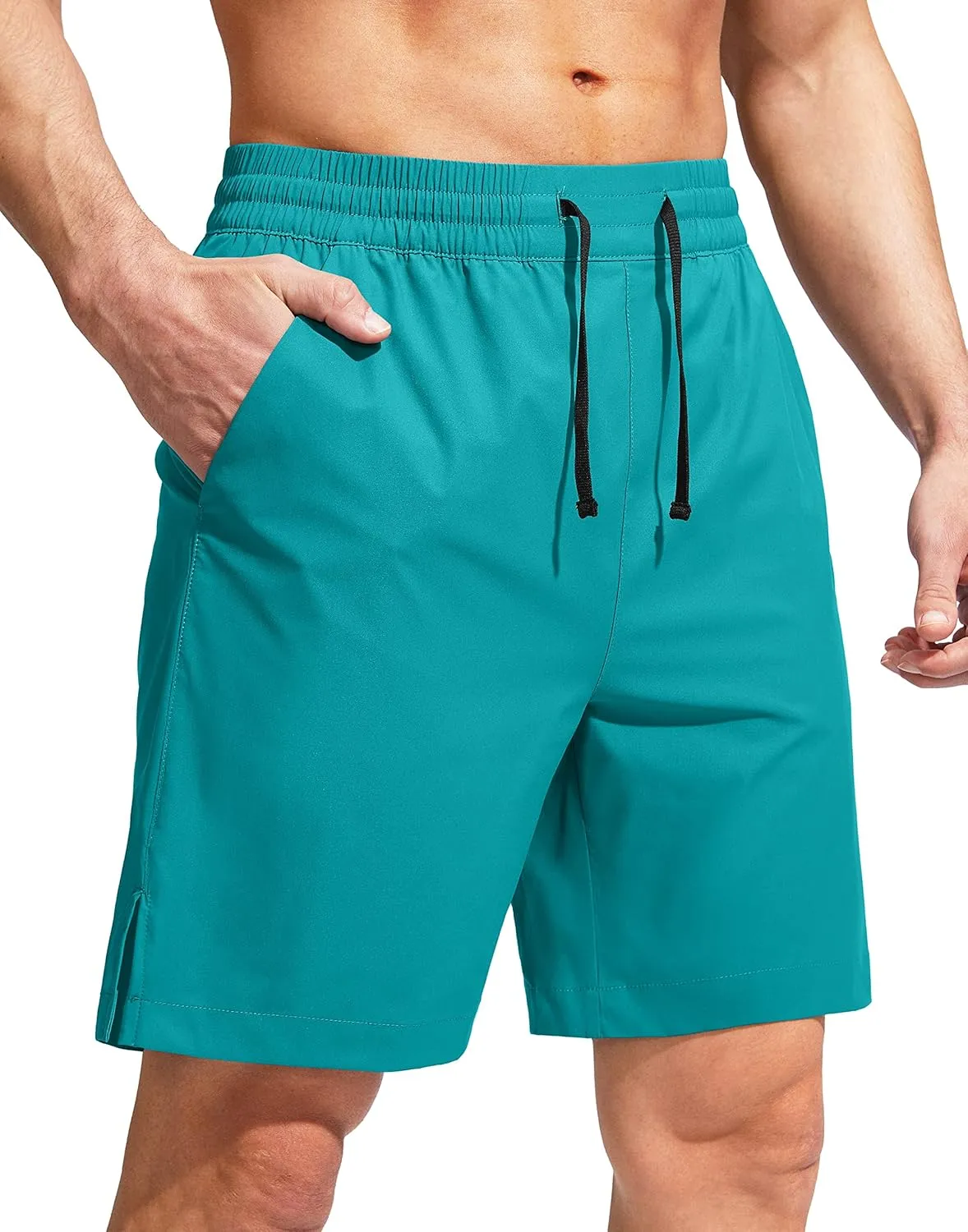 G Gradual Men's Swim Trunks Quick Dry Bathing Suit Beach Board Shorts for Men with Zipper Pockets and Mesh Lining