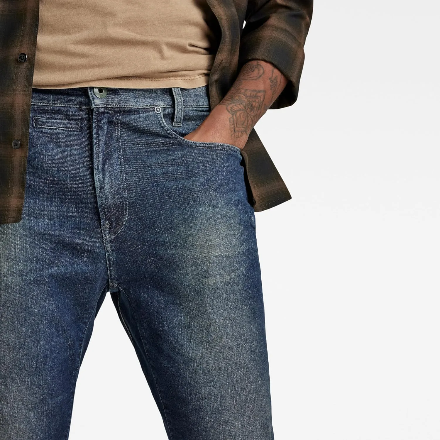 G-Star Raw Men's 3301 Straight Fit Jean In Vant Stretch Denim