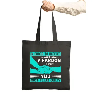Gaining A Pardon Requirements To Apply For Legal Redress Appropriate for Law Focussed Navy Black Multicolor Canvas Tote Bag