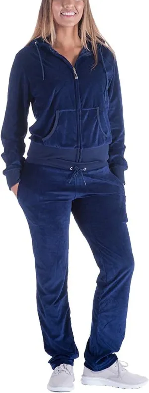 Gary Com 2 PCS Outfits Women's Fleece Sherpa Lined Sweatsuits Long Sleeve Hoodie and Sweat Pants Winter Warm Tracksuit Set