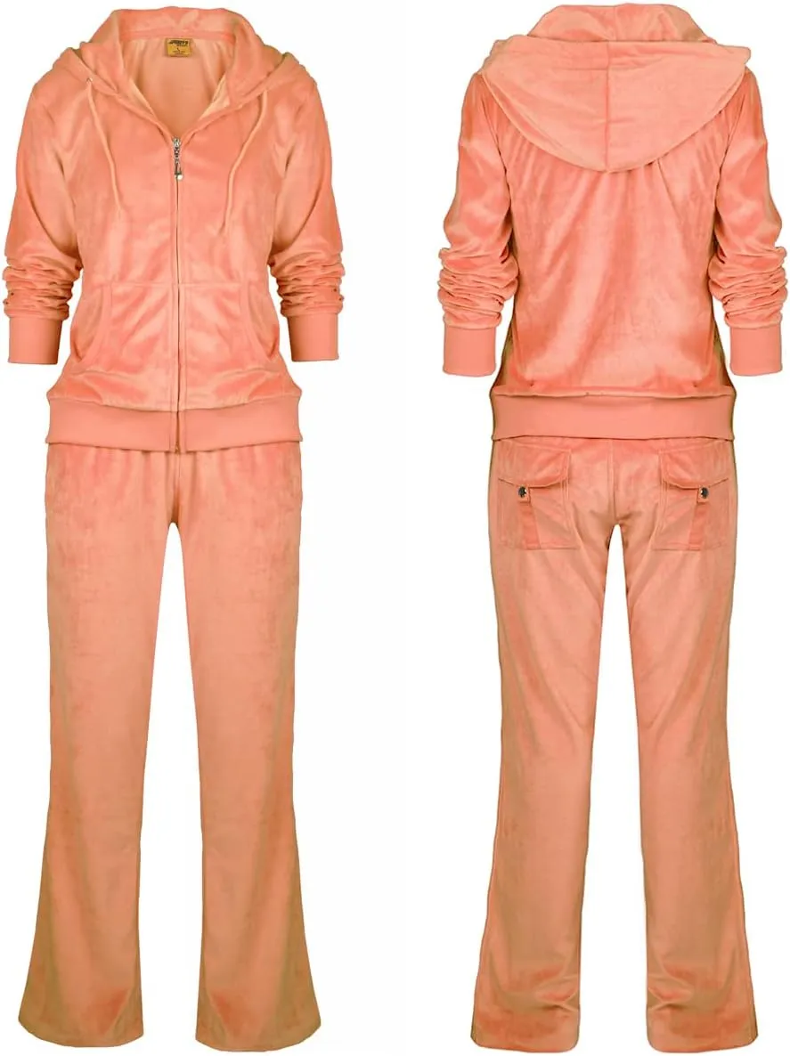 Gary Com 2 PCS Outfits Women's Fleece Sherpa Lined Sweatsuits Long Sleeve Hoodie and Sweat Pants Winter Warm Tracksuit Set