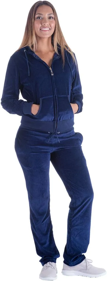 Gary Com 2 PCS Outfits Women's Fleece Sherpa Lined Sweatsuits Long Sleeve Hoodie and Sweat Pants Winter Warm Tracksuit Set