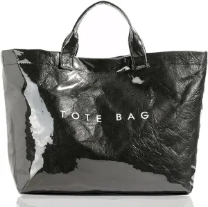 Geelyda Tote Bag for Women, PVC Large Kraft Paper Tote Bag Letters Print, Women's Handbags, Clear Hobo Purses for Women
