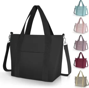 Geestock Small Tote Bag for Women with Zipper, Cute Casual Tote Purse Bag, Waterproof Top Handle Shoulder Crossbody Handbag