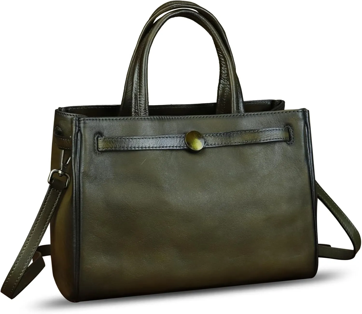 Genuine Leather Handbags for Women Vintage Real Leather Messenger Bag Shoulder Bag Crossbody Bag Satchel Purse