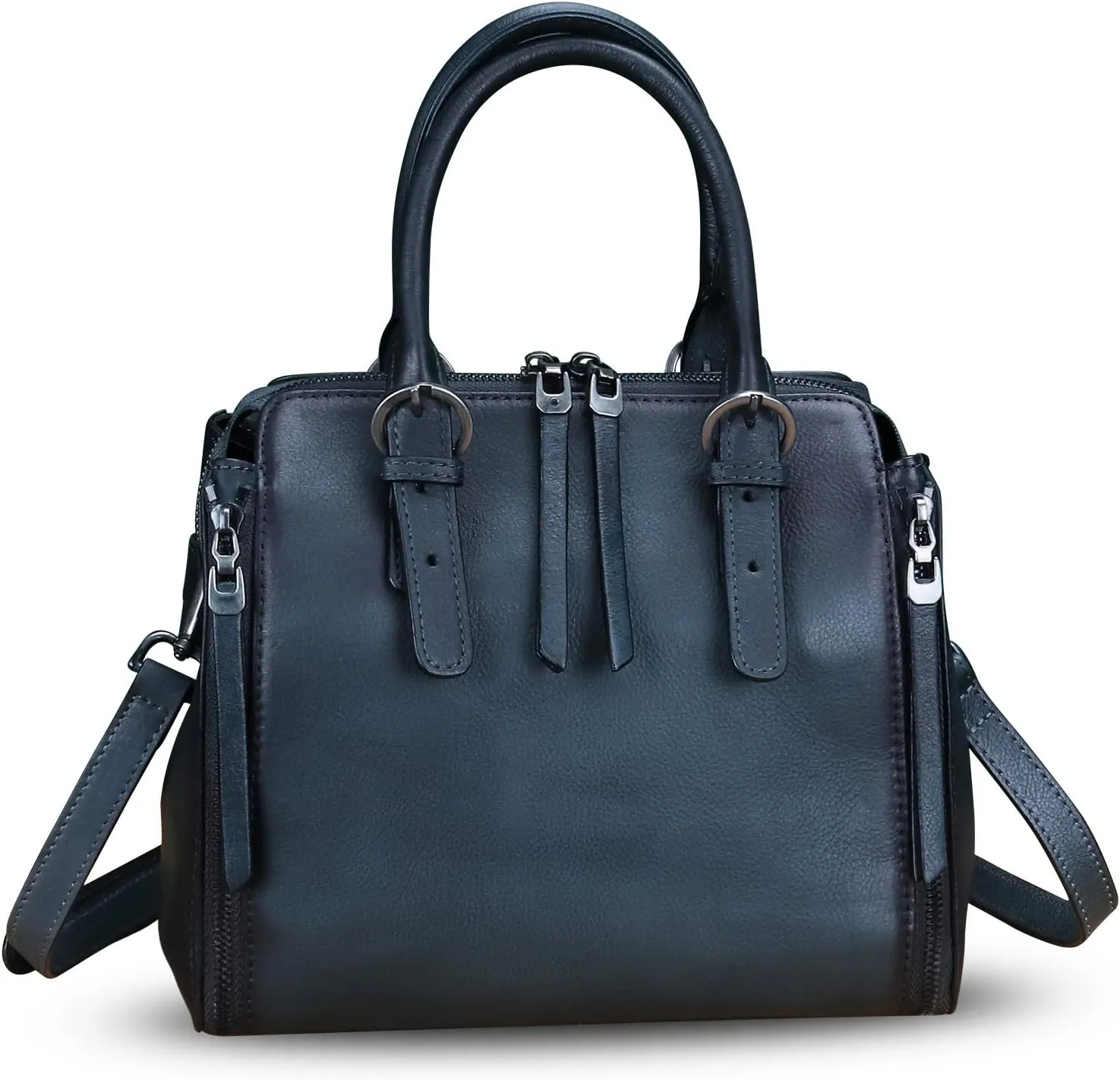 Genuine Leather Handbags Satchel for Women Purse Vintage Handmade Top-Handle Handbag Crossbody Shoulder Bag
