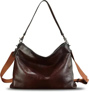 Genuine Leather Hobo Bag for Women Tote Bag Vintage Handmade Shoulder Bag Crossbody Bag Satchel Purses