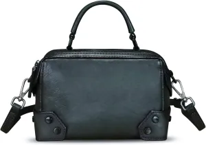 Genuine Leather Satchel for Women Purse Vintage Handmade Top Handle Handbag Retro Designer Crossbody Bag Purse