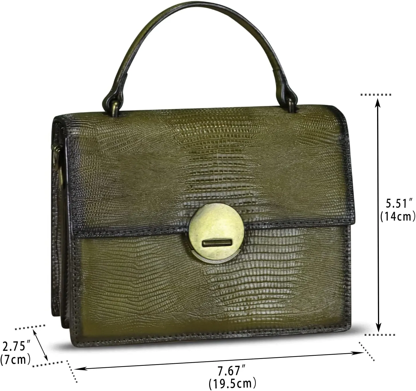 Genuine Leather Satchel for Women Small Purse Vintage Handmade Top Handle Handbag Retro Designer Crossbody Phone Bag