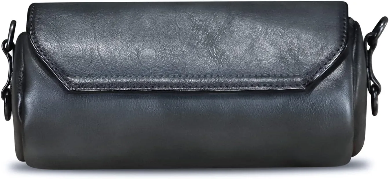 Genuine Leather Satchel for Women Vintage Shoulder Purse Handmade Handbag Retro Small Crossbody Bag