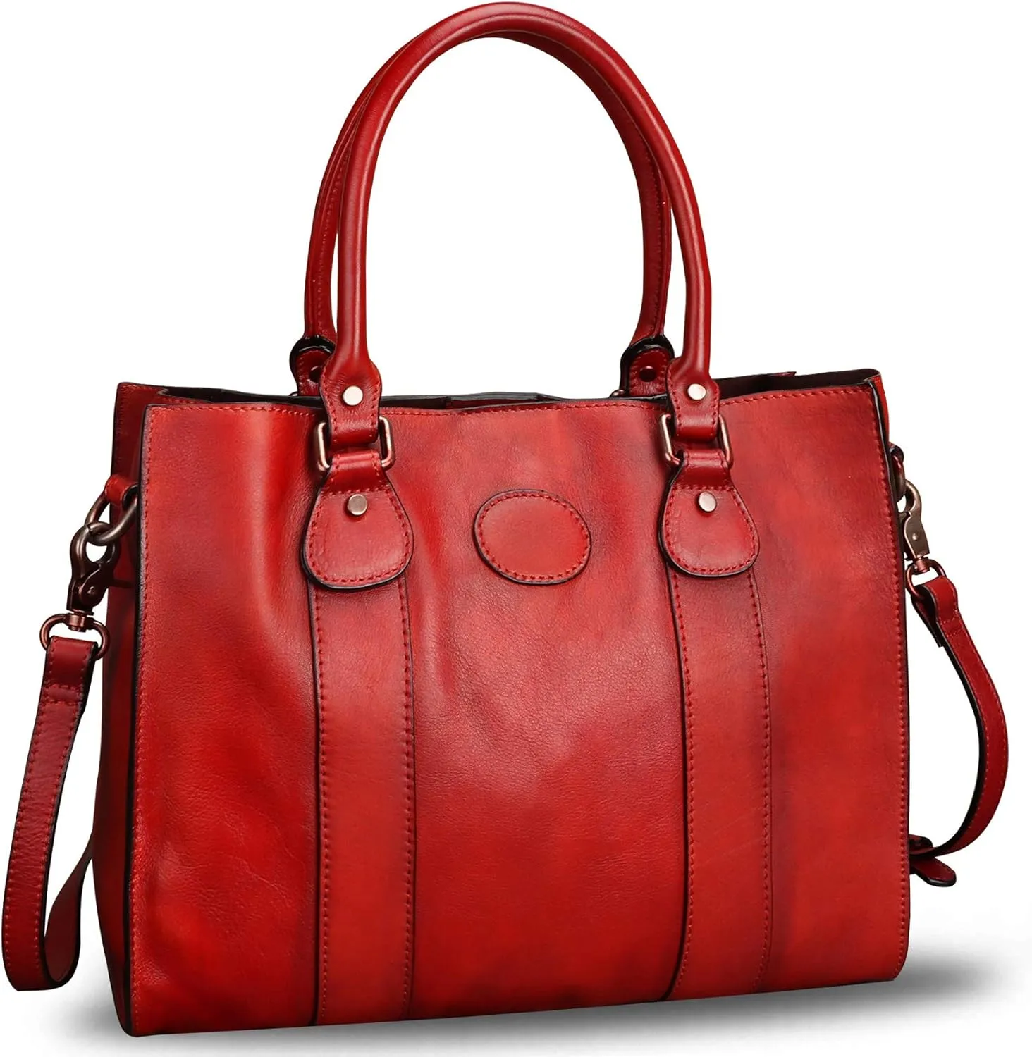 Genuine Leather Satchel Purses Handbags for Women Top Handle Shoulder Bags Lady Crossbody Tote Bag
