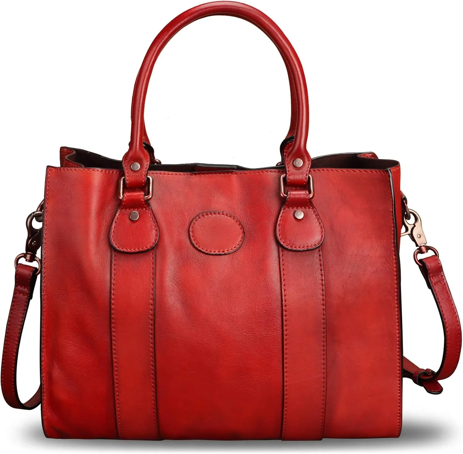 Genuine Leather Satchel Purses Handbags for Women Top Handle Shoulder Bags Lady Crossbody Tote Bag