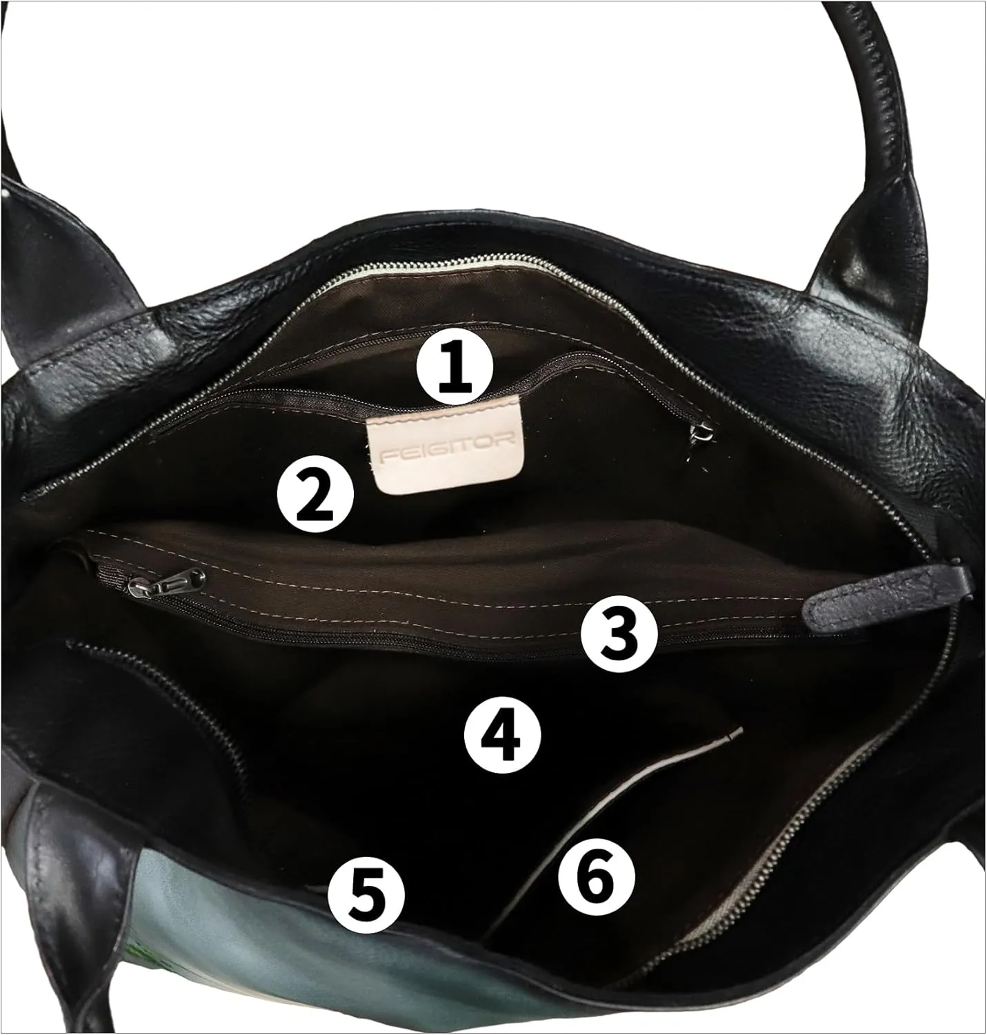 Genuine Leather Shoulder Bag for Women Hand Painted Leather Handbag Handmade Purse Work Tote Bag Casual Purse