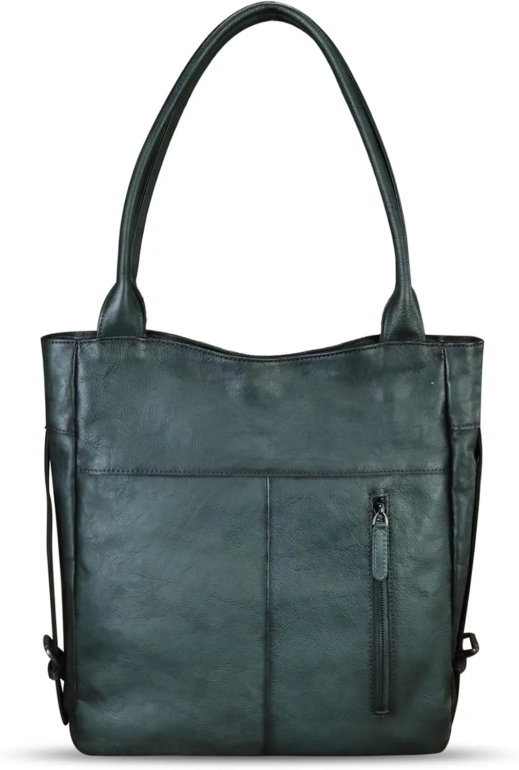 Genuine Leather Shoulder Bag for Women Hand Painted Leather Handbag Handmade Purse Work Tote Bag Casual Purse