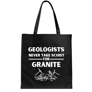 Geology Heartbeat Gift for Geologists Funny Never Underestimate a Geologist Navy Black Multicolor Canvas Tote Bag