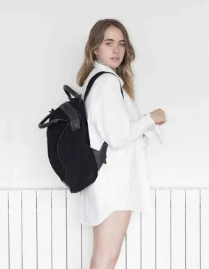 Geometric Backpack Tote Suede -MADE TO ORDER-