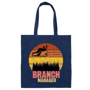 Gift Design for Logger Carpenter Woodworker Woodsman Tree Trimmer Birthday Navy Black Multicolor Canvas Tote Bag